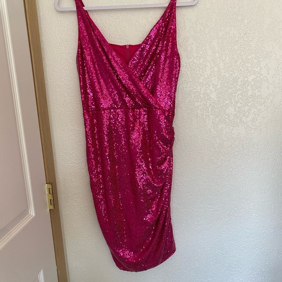 Grace Karin Pink Sequin Dress - Picture 1 of 3